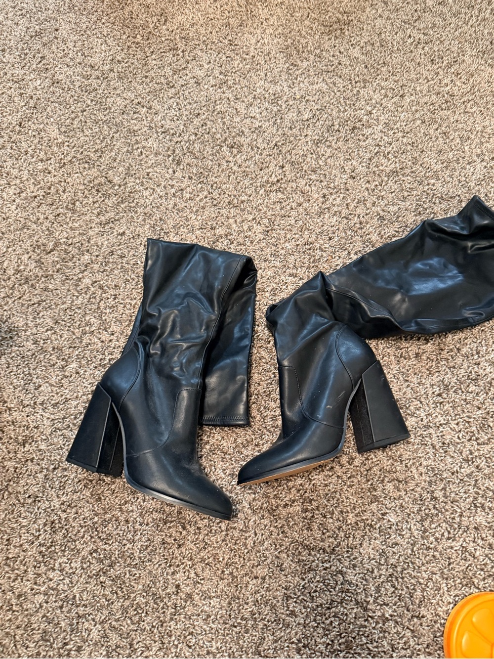 Jessica Simpson Black Over-the-Knee Block Heel Boots